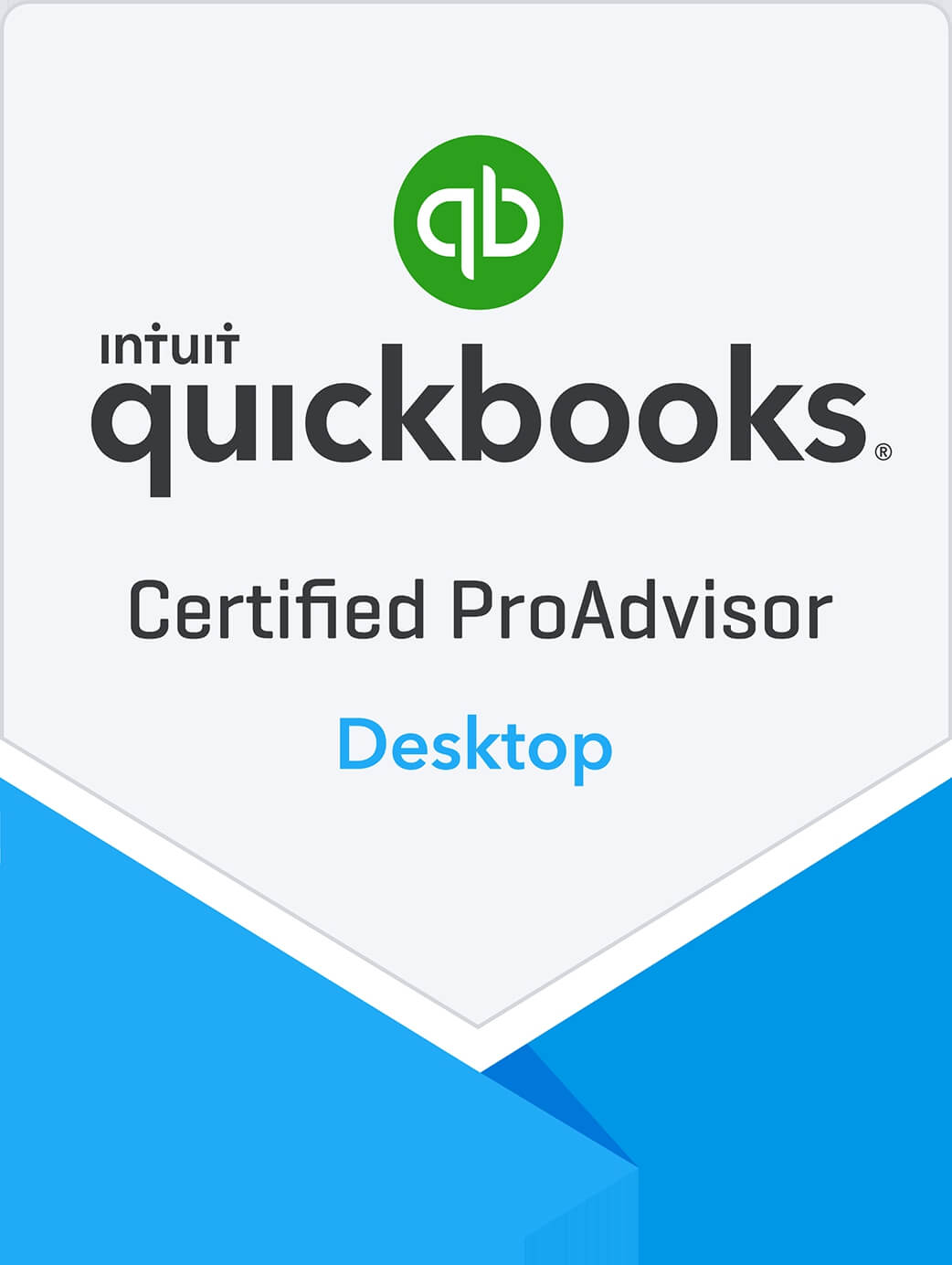 Certified QuickBooks Desktop ProAdvisor Badge